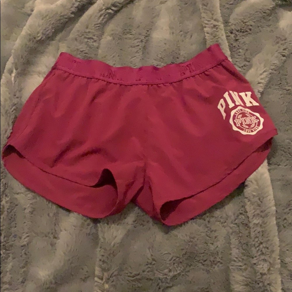Maroon athletic shorts that would be nice for run